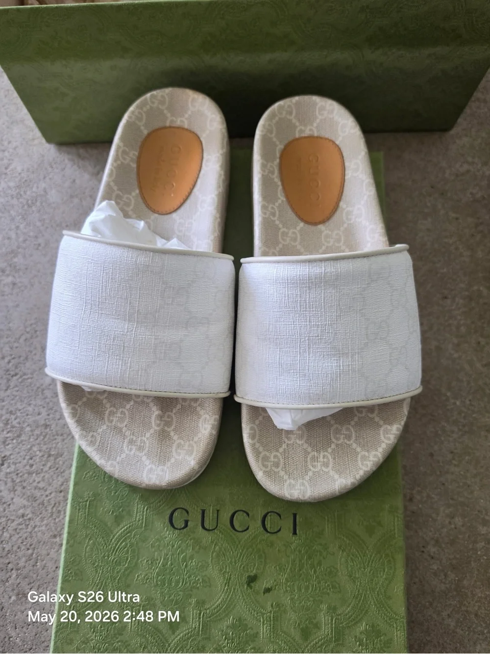 Gucci Monogram Slide Canvas